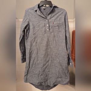 Levi's Pinstripe Shirt Dress